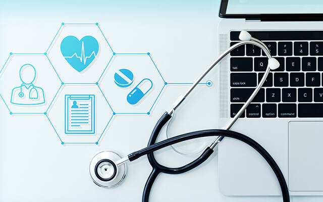 A software app for the healthcare industry, allowing access to electronic health record systems